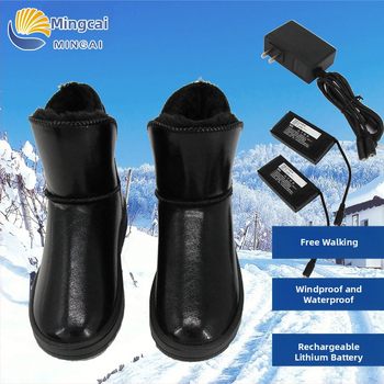 Dobíjateľné vyhrievacie topánky s uhlíkovými vláknami, USB napájanie, Li-ion batéria 3000 mAh, 6-7 hodín tepla