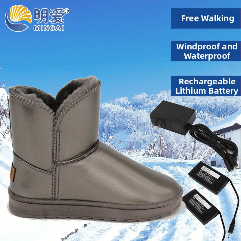 Dobíjateľné vyhrievacie topánky s uhlíkovými vláknami, USB napájanie, Li-ion batéria 3000 mAh, 6-7 hodín tepla