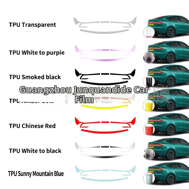 Филм за задни светлини за Tesla Model Y 2025, TPU, прозрачен, марка Jwudmvp