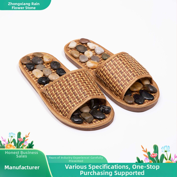 Пантофи за масаж с камъчета – унисекс, USB захранване, инфрачервена физиотерапия, механично управление