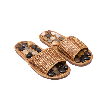 Пантофи за масаж с камъчета – унисекс, USB захранване, инфрачервена физиотерапия, механично управление