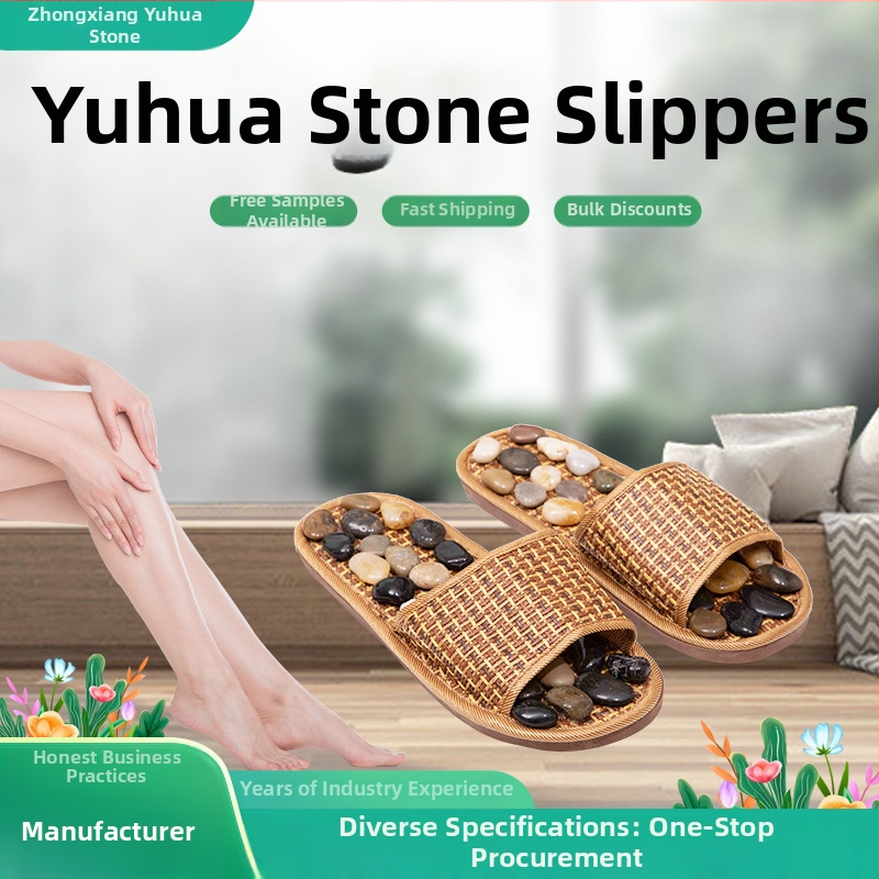 Пантофи за масаж с камъчета – унисекс, USB захранване, инфрачервена физиотерапия, механично управление