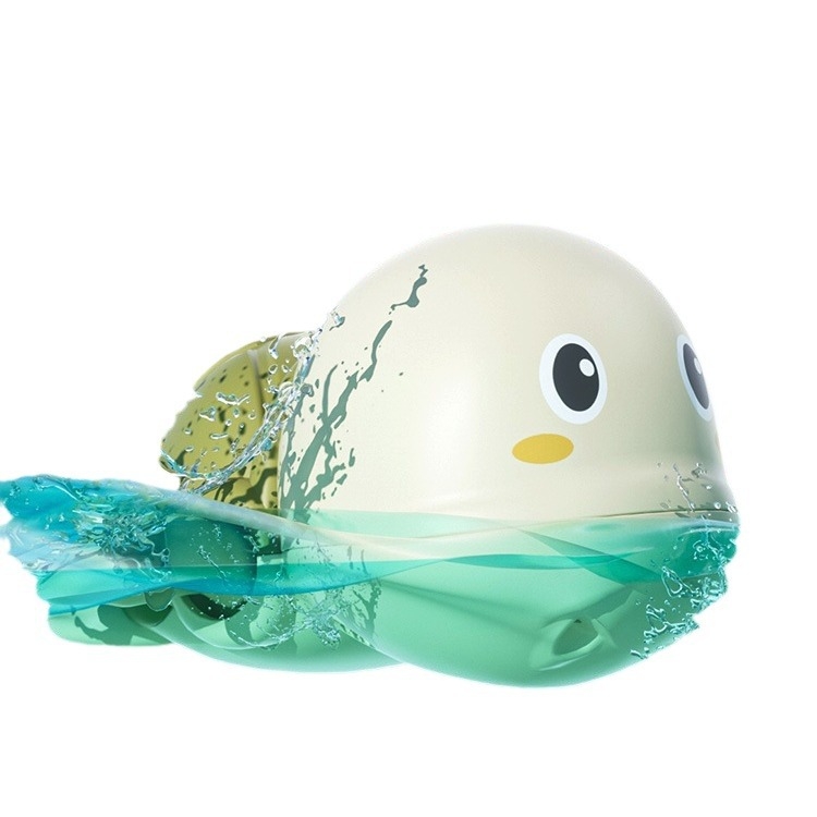 Играчки за къпане за бебета: пластмасов комплект с костенурка, краб и делфин, водни играчки за деца 0–3 г, развиват зрение, сетивност и координация ръце-око