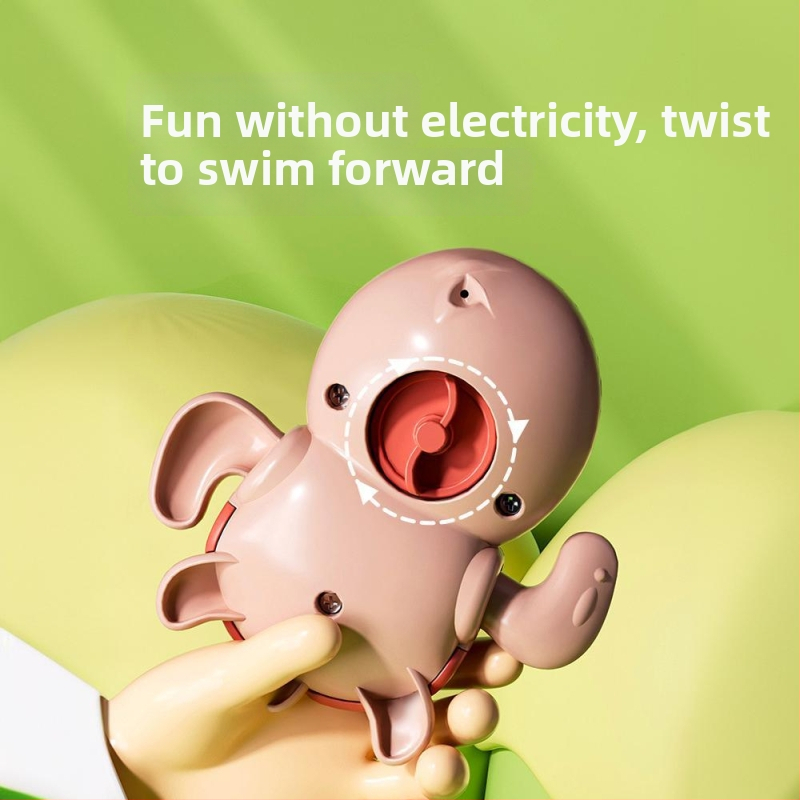 Играчки за къпане за бебета: пластмасов комплект с костенурка, краб и делфин, водни играчки за деца 0–3 г, развиват зрение, сетивност и координация ръце-око