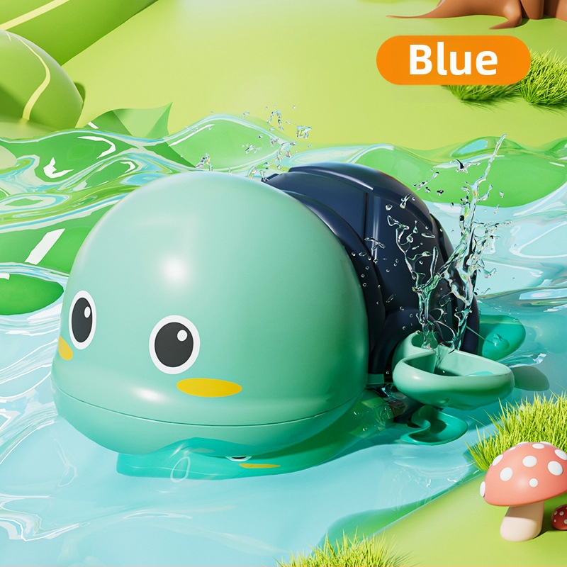 Играчки за къпане за бебета: пластмасов комплект с костенурка, краб и делфин, водни играчки за деца 0–3 г, развиват зрение, сетивност и координация ръце-око