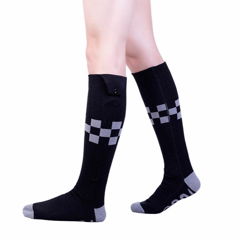 USB grijane čarape – samohrejne električne čarape za zimu i skijanje (Materijal: Pamuk; Jedna veličina; Baterija: 5000–6000 mAh; Način grijanja: Električni)