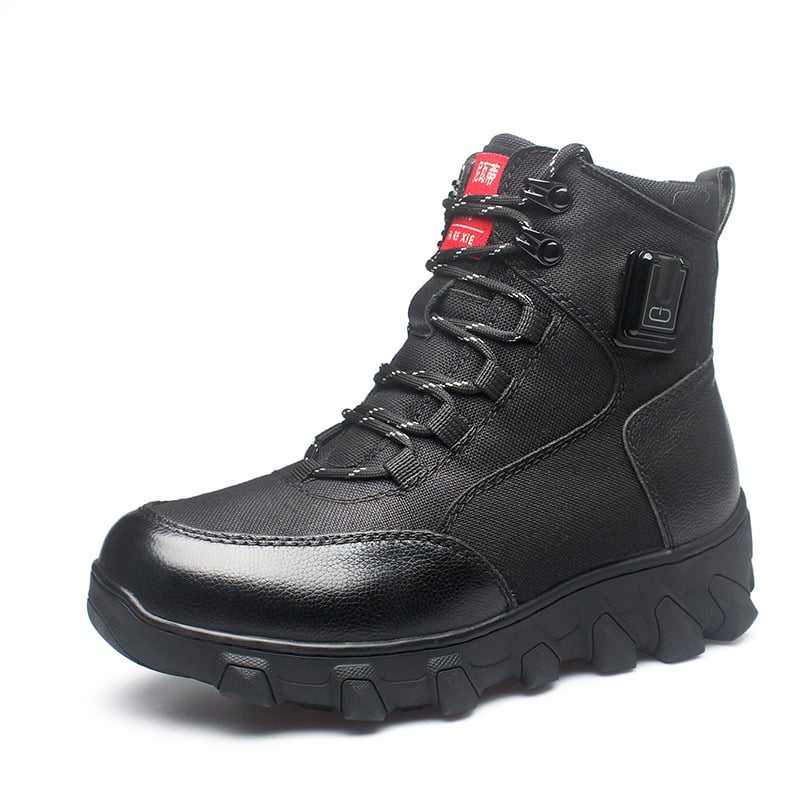 Nigati женски зимни обувки с отопление, естествена кожа, USB нагряване, подплатени с флис