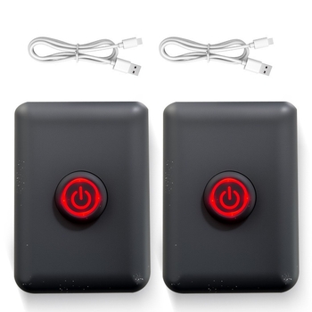 Мъжка загряваща стелка за обувки — USB зареждане, горна част от естествена кожа, подметка от термопластичен еластомер