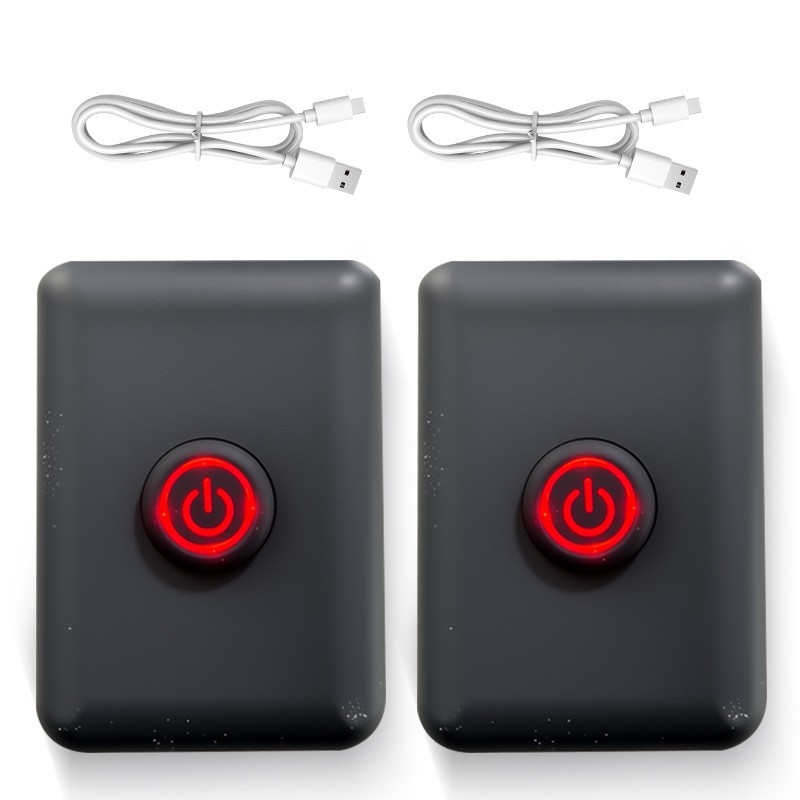 Мъжка загряваща стелка за обувки — USB зареждане, горна част от естествена кожа, подметка от термопластичен еластомер