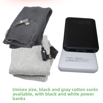 Vyhrievané ponožky s reguláciou teploty a nabíjacím spínačom pre zimné lyžovanie, unisex