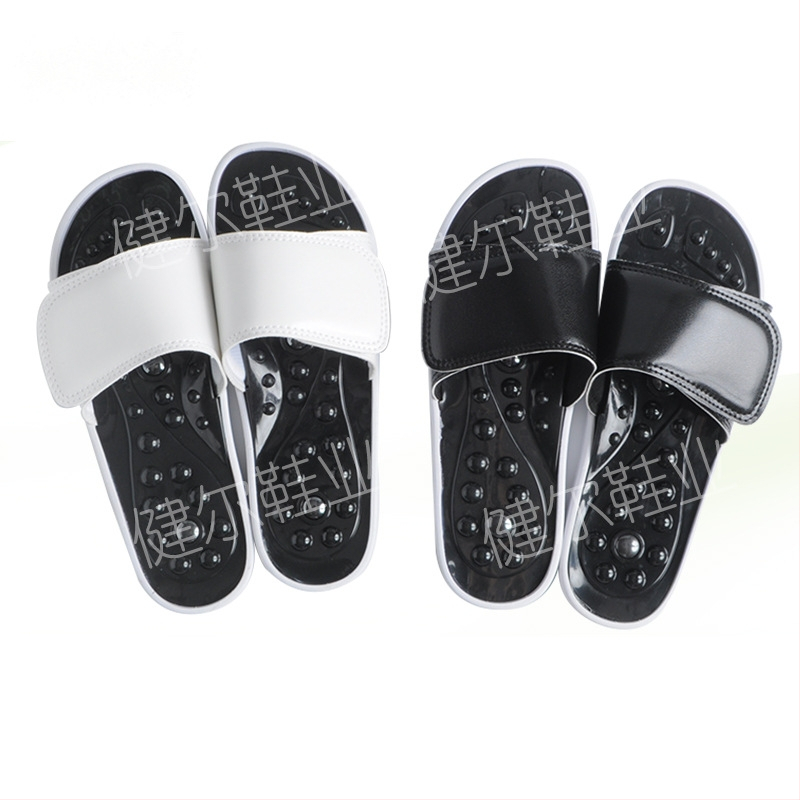 Παντόφλες μασάζ με κυλιόμενες μεταλλικές μπάλες για μασάζ σημείων βελονισμού, οικιακή χρήση, με διπλό κούμπωμα, τροφοδοσία USB, λειτουργία χρονισμού, έλεγχος τύπου Η/Υ – Jianer