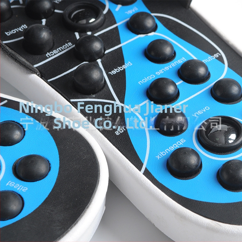 Pantofi de masaj cu acupunctură, masaj cu mărgele magnetice pentru talpă — Alimentare USB, Funcție de temporizare, Control tip computer, Brand Jianer, 2018