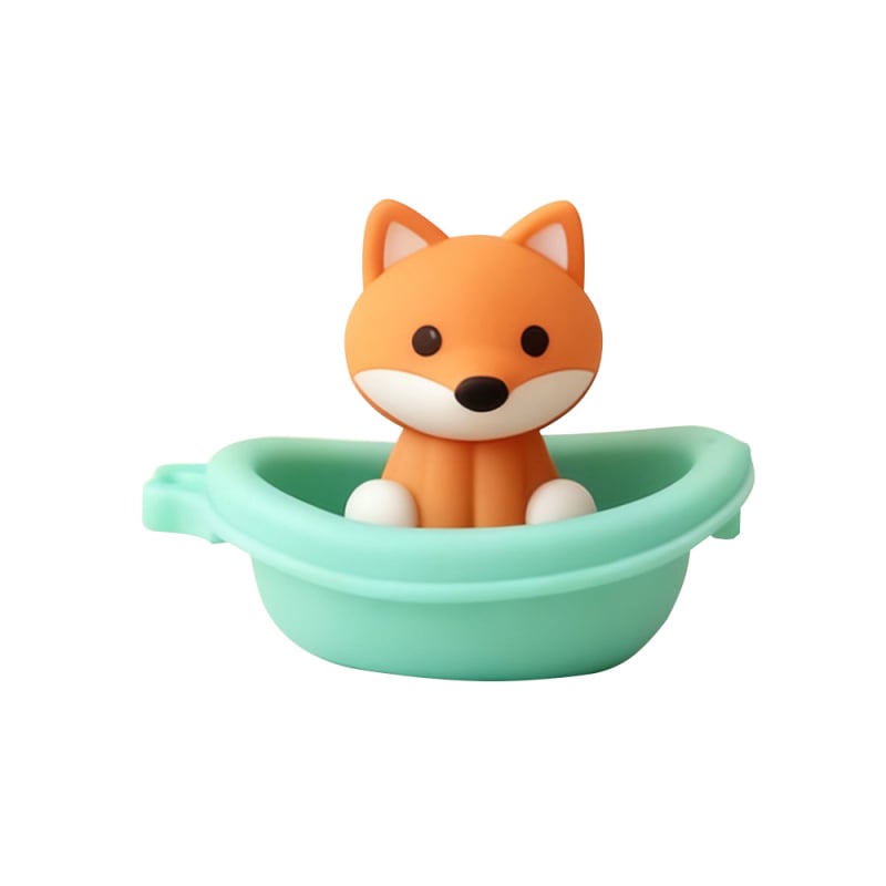 Jucărie de baie din plastic, barcă plutitoare cu temă animale, pentru sugari și copii între 0–2 ani