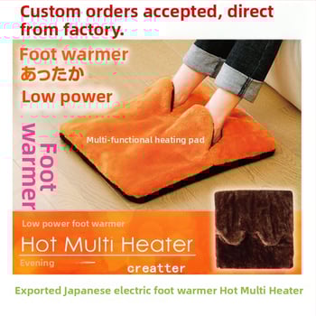 Elektromos USB lábmelegítő többpontos fűtéssel, velúr felső rész, talp termoplazmikus elasztomerből, sarokvédő