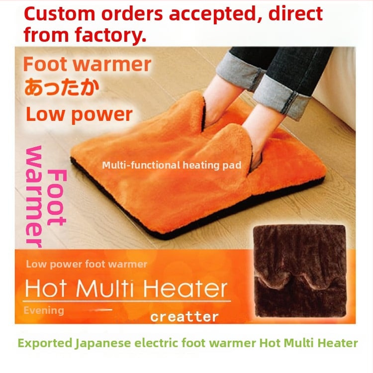 Elektromos USB lábmelegítő többpontos fűtéssel, velúr felső rész, talp termoplazmikus elasztomerből, sarokvédő