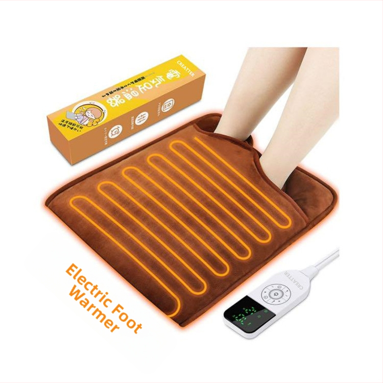 Creatter USB vykurovacie plyšové papuče, elektrický ohrev chodidla, prispôsobiteľné