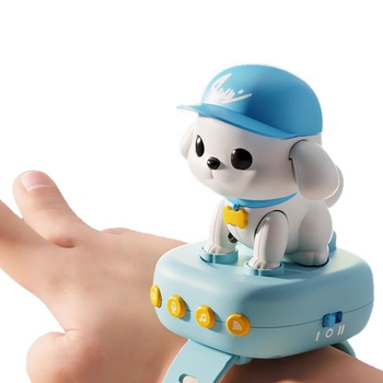 Kutyus formájú okos AI-óra játék a korai oktatáshoz: hangalapú párbeszéd és történetismétlés, ABS anyag, elemmel működik (0–3 év)