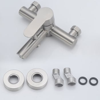 Lilong 3-in-1 rejtett fürdőszobai és zuhanycsaptele, 304 rozsdamentes acélból, modell LL-8003, forró víz 90°C / hideg 0°C, működési nyomás 1 MPa