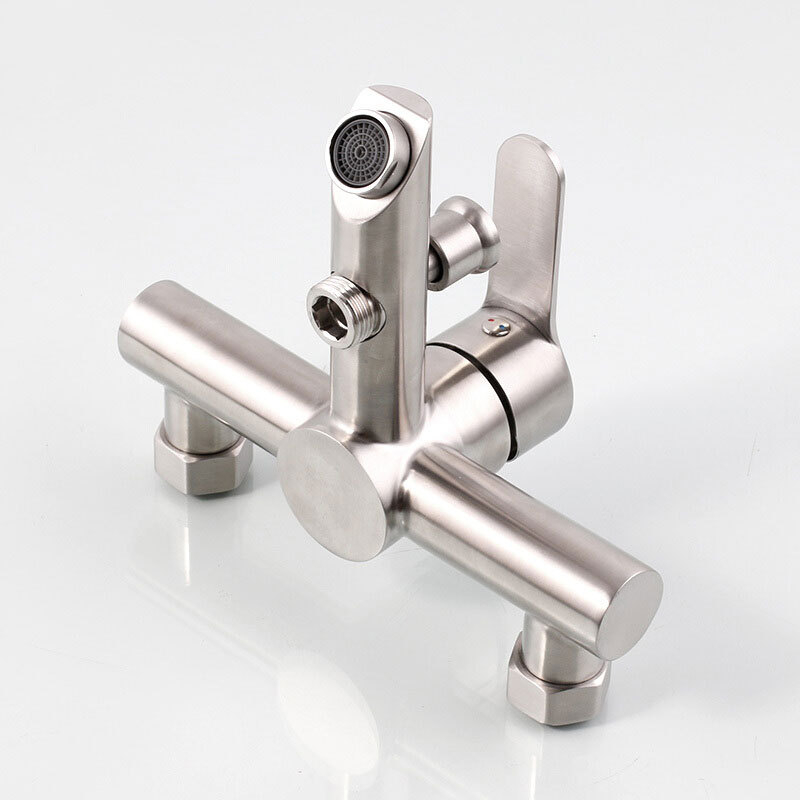 Lilong 3-in-1 rejtett fürdőszobai és zuhanycsaptele, 304 rozsdamentes acélból, modell LL-8003, forró víz 90°C / hideg 0°C, működési nyomás 1 MPa