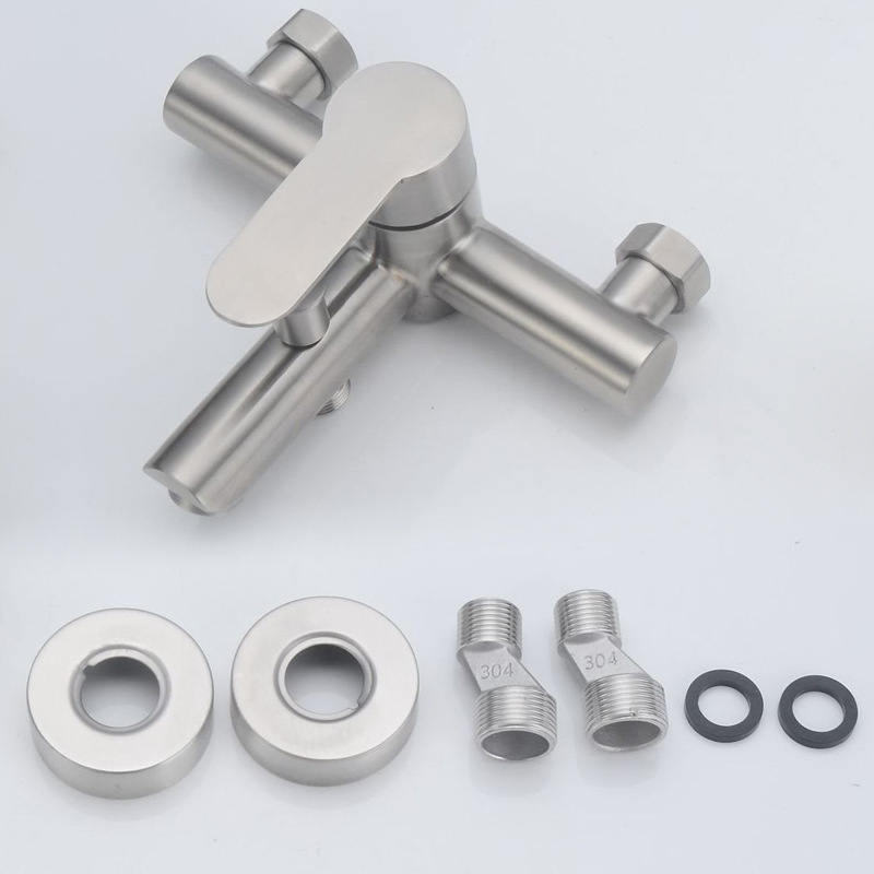 Lilong 3-in-1 rejtett fürdőszobai és zuhanycsaptele, 304 rozsdamentes acélból, modell LL-8003, forró víz 90°C / hideg 0°C, működési nyomás 1 MPa