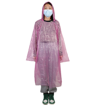 Egyszer használatos PVC poncsó felnőtteknek, vastag stílus, kerékpáros poncsó