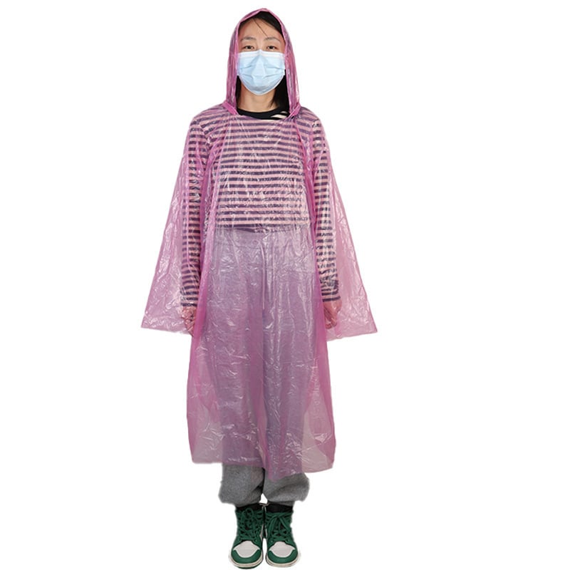 Egyszer használatos PVC poncsó felnőtteknek, vastag stílus, kerékpáros poncsó