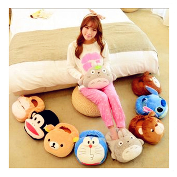 Papuci USB pentru încălzirea picioarelor, partea super moale din catifea, talpa din material textil și burete, unisex, personalizabile