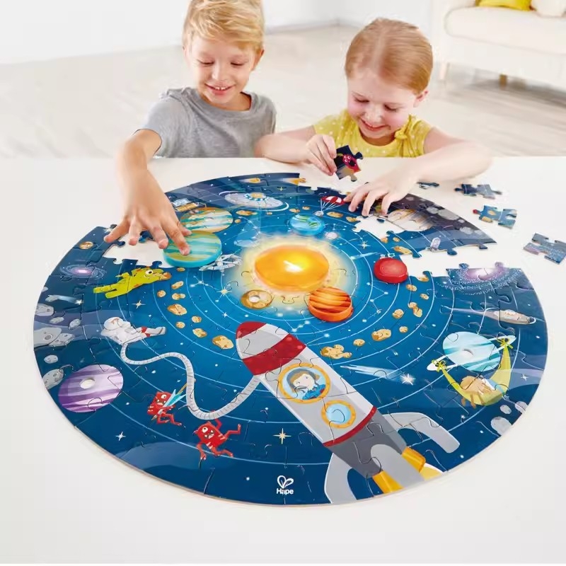 Hape plosni puzzle - papirnata obrazovna igračka za djecu od 4 do 6 godina