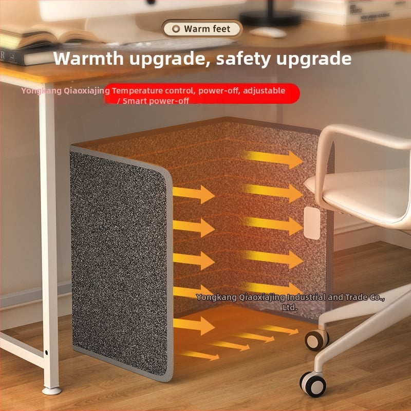 Θερμαντικό πόδι γραφείου, κάτω από το γραφείο, με μηχανικό τηλεχειριστήριο διπλής χρήσης, 220V, 50W, θέρμανση μέσω πρίζας, διακόπτης αφής