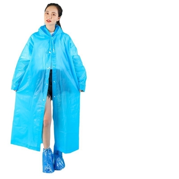 EVA esőköpeny teljes testhez túrázáshoz, 0,2 mm vastagságú anyag, 1 felnőtt, kültéri használatra, PU vízálló ragasztó