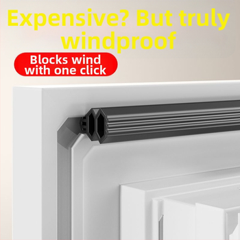 Bandă etanșare pentru ferestre din PVC și ferestre din aluminiu cu întrerupător termic; etanșare împotriva vântului și a curenților de aer iarna