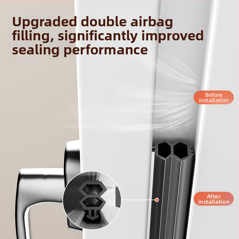 Bandă etanșare pentru ferestre din PVC și ferestre din aluminiu cu întrerupător termic; etanșare împotriva vântului și a curenților de aer iarna