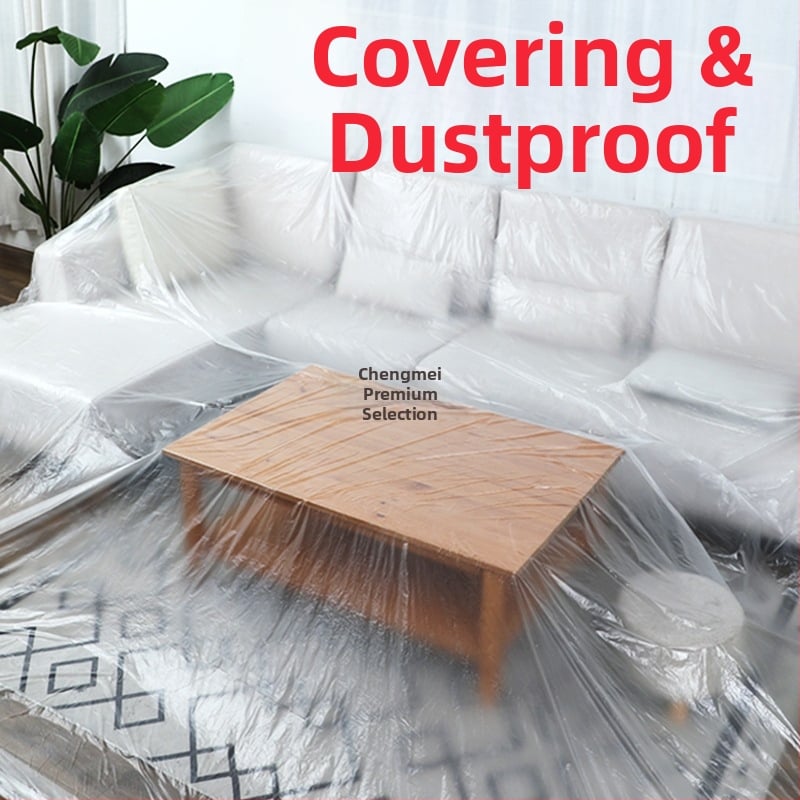 Еднократна прахозащитна фолио за мебели, тънък филм за защита, код на продукта sqt-0606, Материал: Друг, Марка: Без марка