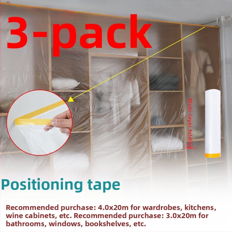 Еднократна прахозащитна фолио за мебели, тънък филм за защита, код на продукта sqt-0606, Материал: Друг, Марка: Без марка