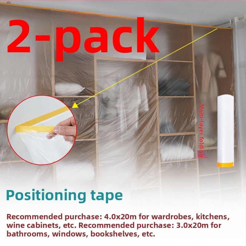 Еднократна прахозащитна фолио за мебели, тънък филм за защита, код на продукта sqt-0606, Материал: Друг, Марка: Без марка