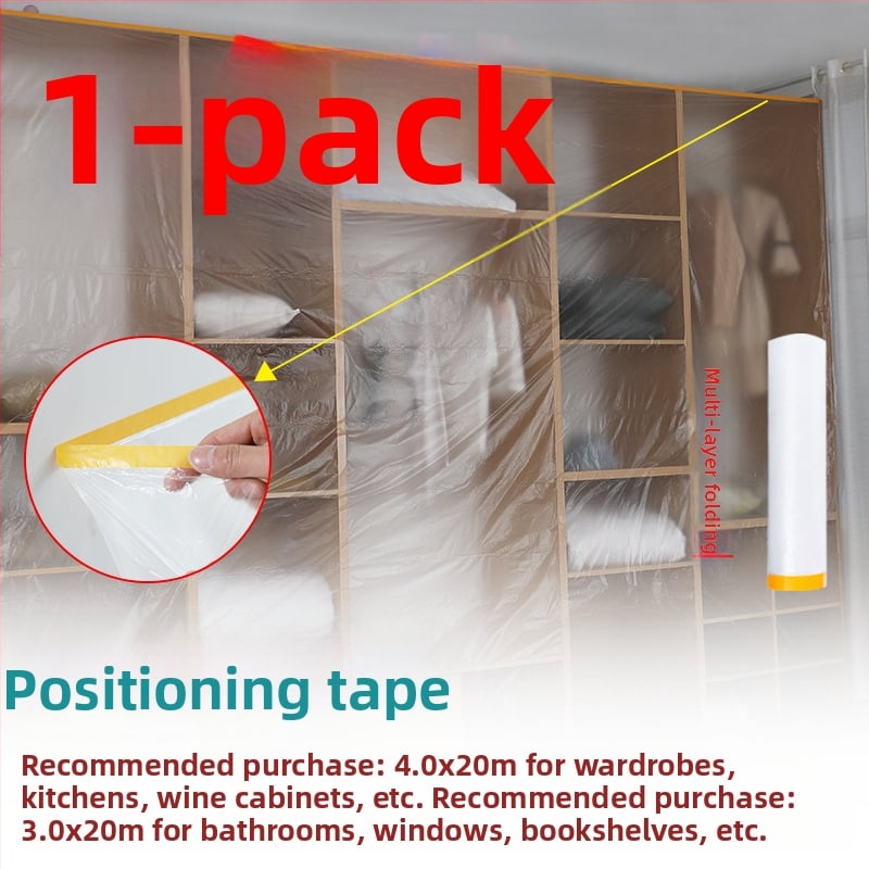 Еднократна прахозащитна фолио за мебели, тънък филм за защита, код на продукта sqt-0606, Материал: Друг, Марка: Без марка
