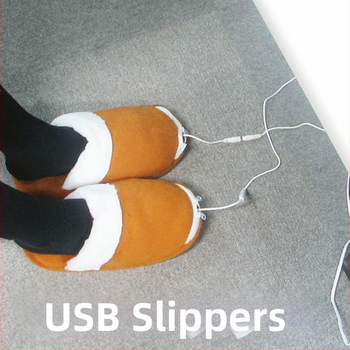 USB grijane papuče za dom, unisex, električno grijanje stopala