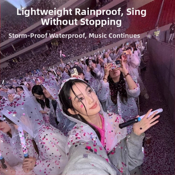 Poncho de ploaie de unică folosință pentru adulți, țesătură groasă, ușor de purtat pentru concerte și festivaluri