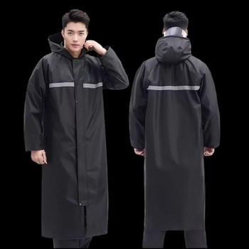 Felnőtt esőponcsó - vastag Oxford anyag, PVC vízálló réteg, teljes testet befedő egy darabból álló kültéri esőruha
