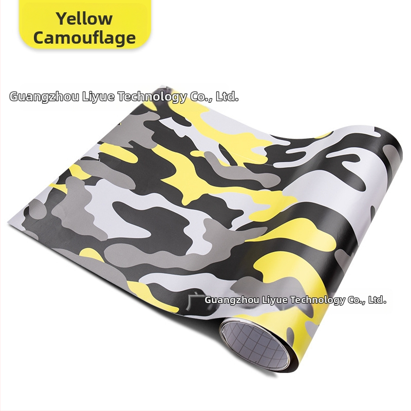 Autó karosszériájának matricája kamufláž mintával; Anyag: matrica; Egyedi feldolgozás: igen; Telepítés: ragasztással