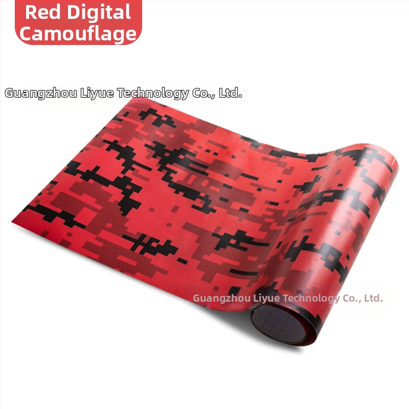 Autó karosszériájának matricája kamufláž mintával; Anyag: matrica; Egyedi feldolgozás: igen; Telepítés: ragasztással