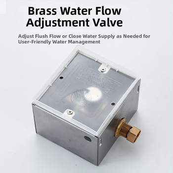 Valvă de spălare pentru pisuar cu senzor infraroșu – montaj dual (față și ascuns) pentru toalete publice, model XBGY1, alimentare AC/DC, presiune normală a apei, spălare de 10 s, corp ABS