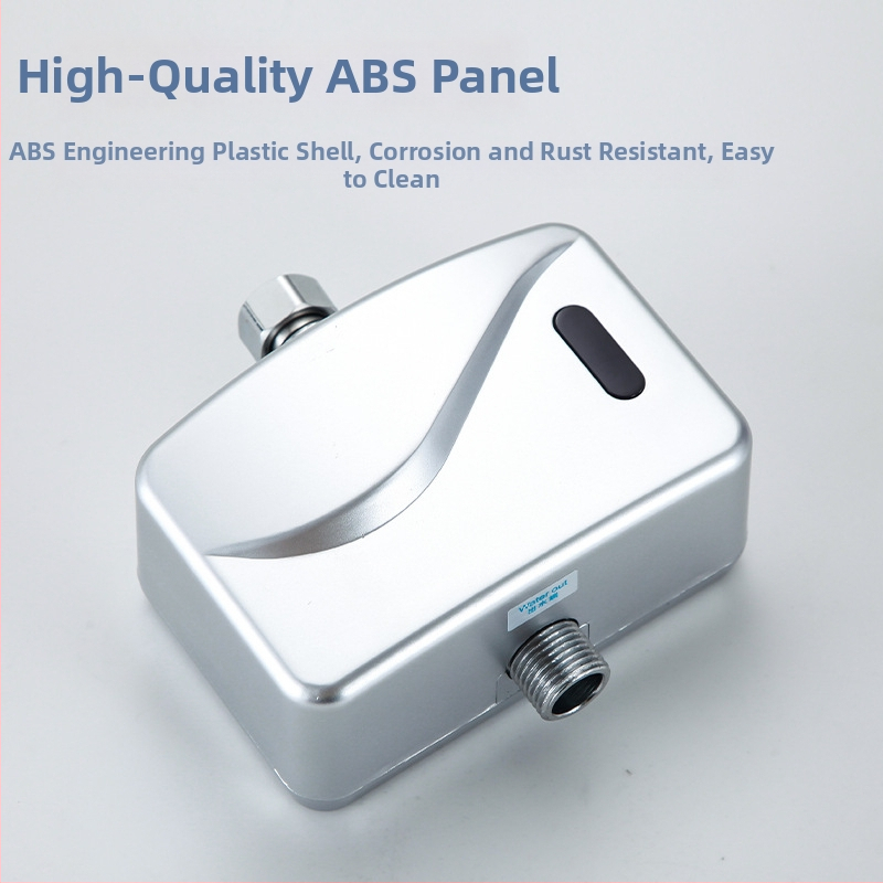 Valvă de spălare pentru pisuar cu senzor infraroșu – montaj dual (față și ascuns) pentru toalete publice, model XBGY1, alimentare AC/DC, presiune normală a apei, spălare de 10 s, corp ABS