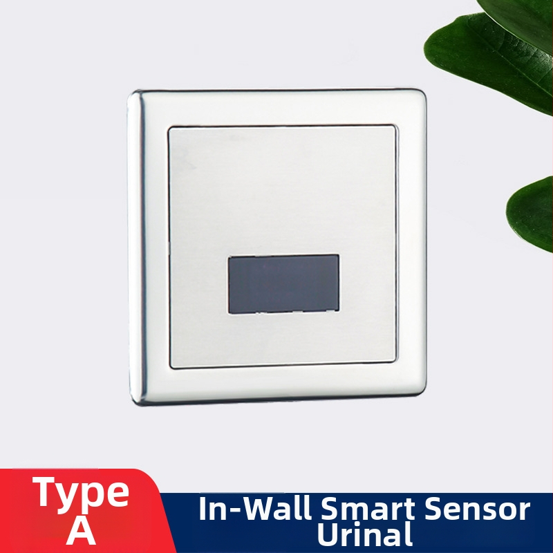 Valvă de spălare pentru pisuar cu senzor infraroșu – montaj dual (față și ascuns) pentru toalete publice, model XBGY1, alimentare AC/DC, presiune normală a apei, spălare de 10 s, corp ABS