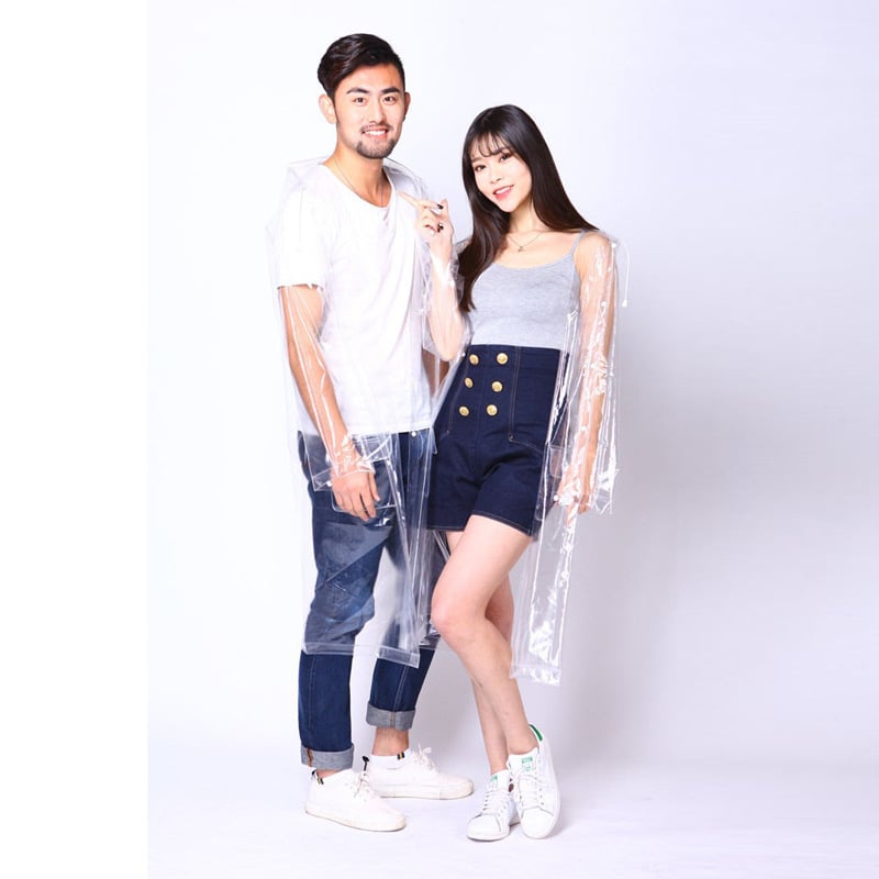 Jednodijelni turistički pončo od EVA materijala, debeli, unisex, za odrasle