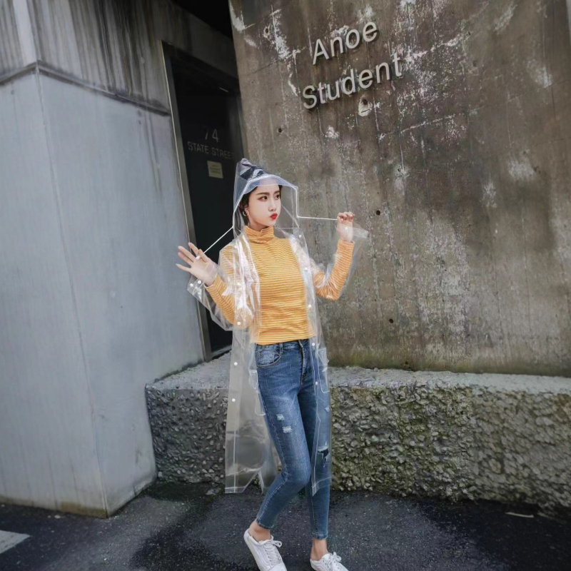 Jednodijelni turistički pončo od EVA materijala, debeli, unisex, za odrasle
