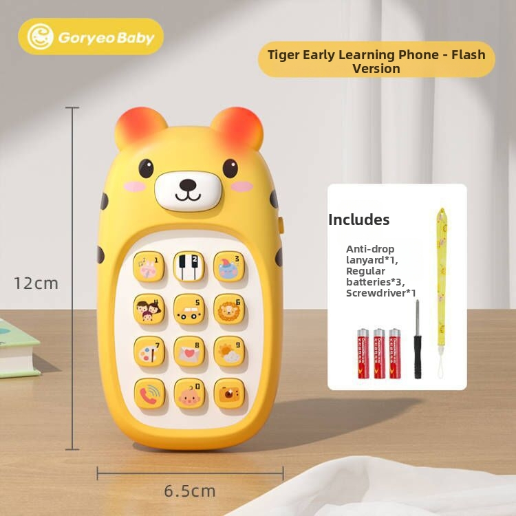 Crtić-telefon za bebe, dvojezično učenje, žvačkanje, višenamjenski glazbeni telefon, edukativna igračka