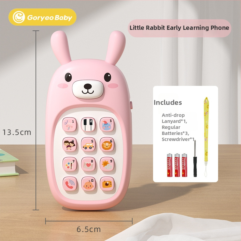 Crtić-telefon za bebe, dvojezično učenje, žvačkanje, višenamjenski glazbeni telefon, edukativna igračka