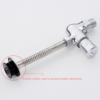 Valvă de spălare pentru urinal din cupru, montaj pe perete, model V6309, fără alimentare, timp de spălare 3–5 s