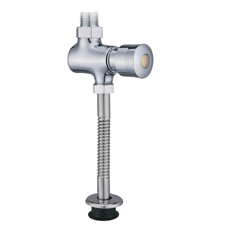 Valvă de spălare pentru urinal din cupru, montaj pe perete, model V6309, fără alimentare, timp de spălare 3–5 s